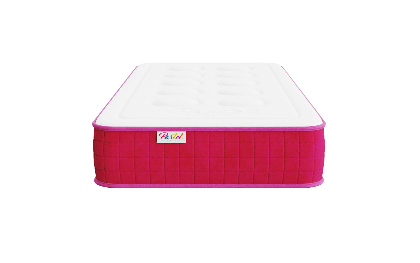 Matelas enfant mousse mémoire de forme - PASTEL KID ROSE 17 cm