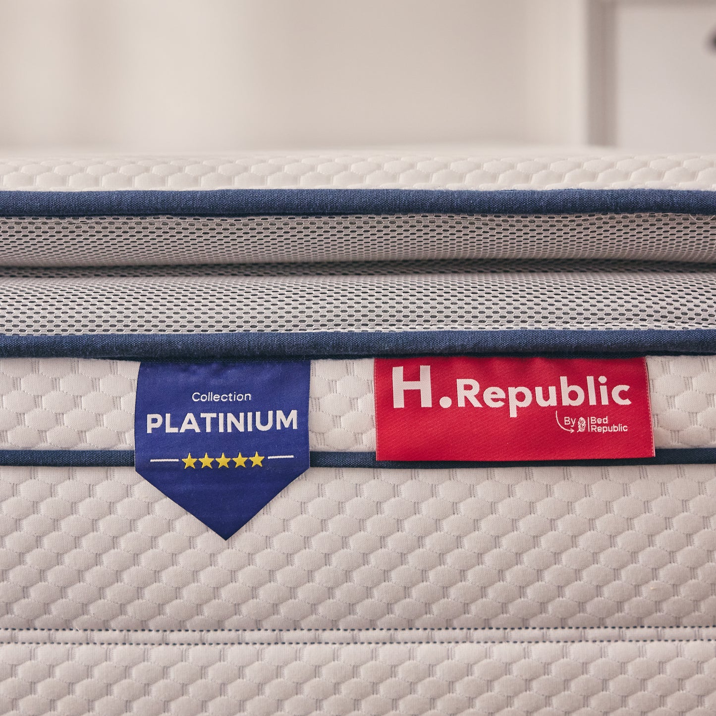 Matelas mousse mémoire de forme HD surmatelas intégré - HPLATINIUM PLUS 30 cm