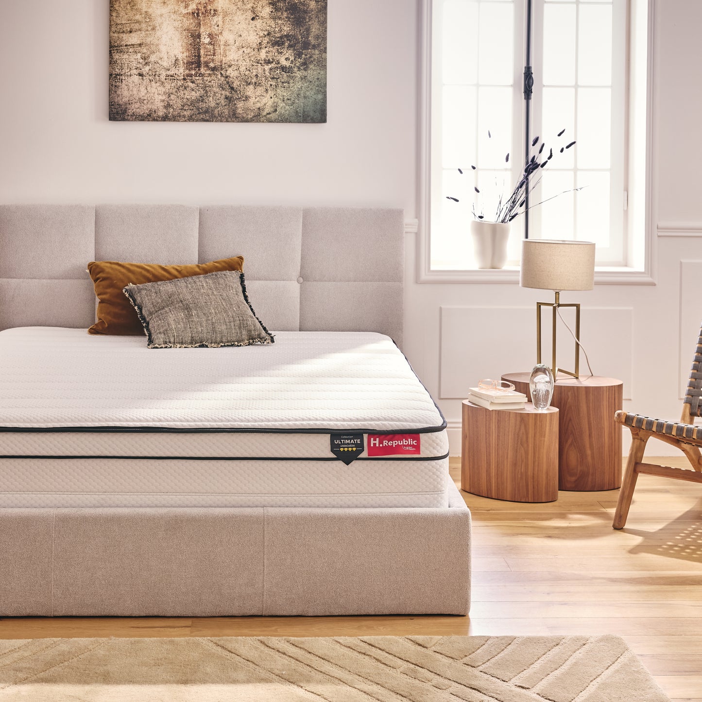 Matelas à ressorts ensachés et mousse mémoire de forme HD - HULTIMATE 27 cm