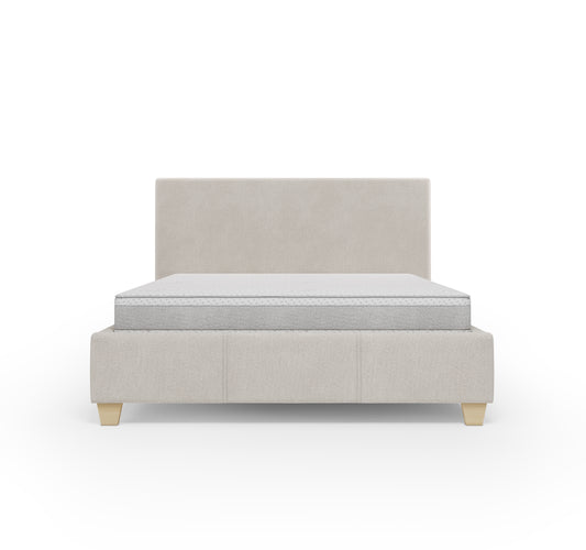 Lit coffre VIRGO - Avec tête de lit, coffre intégré