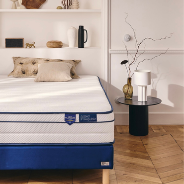 Matelas ressorts ensachés et mousse mémoire de forme HD effet frais - BED PLATINIUM FRESH 27 cm