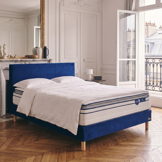 Matelas ressorts ensachés et mousse mémoire de forme HD avec surmatelas intégré - BED PLATINIUM PLUS 30 cm