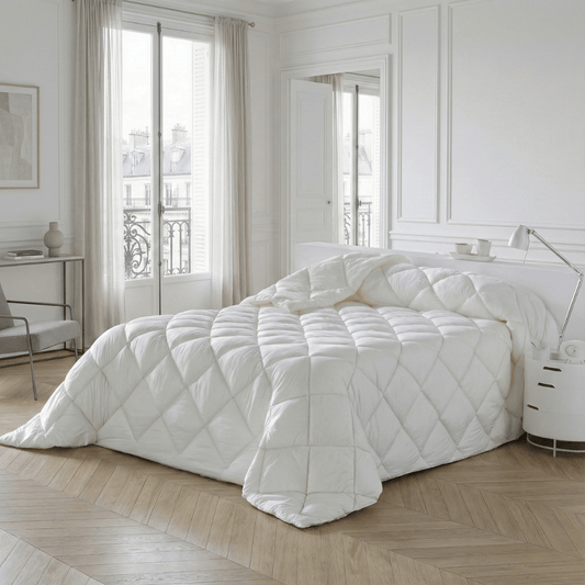 Couette hiver thermorégulatrice fibres