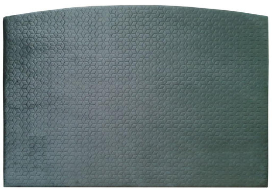 Tête de lit galbée tissu bleu - H120 cm - GINA