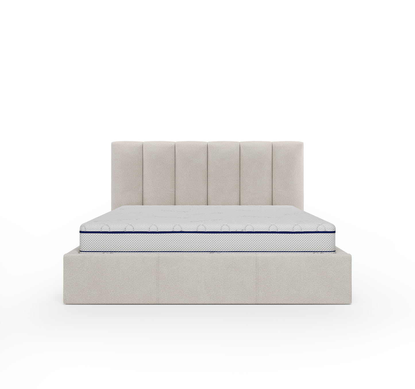 Lit coffre CAPRI - Avec tête de lit, coffre intégré