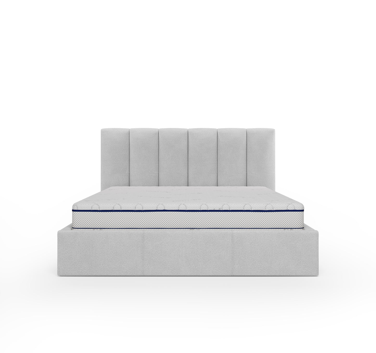 Lit coffre CAPRI - Avec tête de lit, coffre intégré