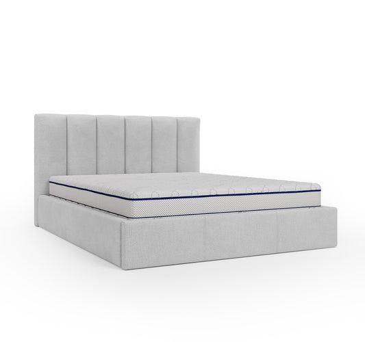 Ottoman Bed Third - With headboard, integrated storage box