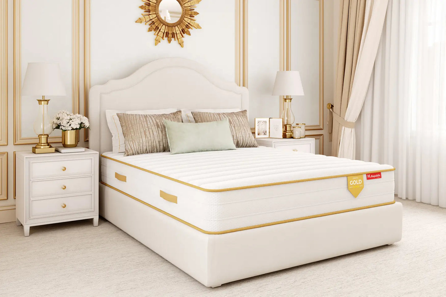 Matelas ressorts ensachés - HGOLD 22 cm