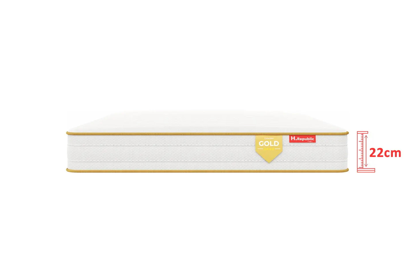Matelas ressorts ensachés - HGOLD 22 cm