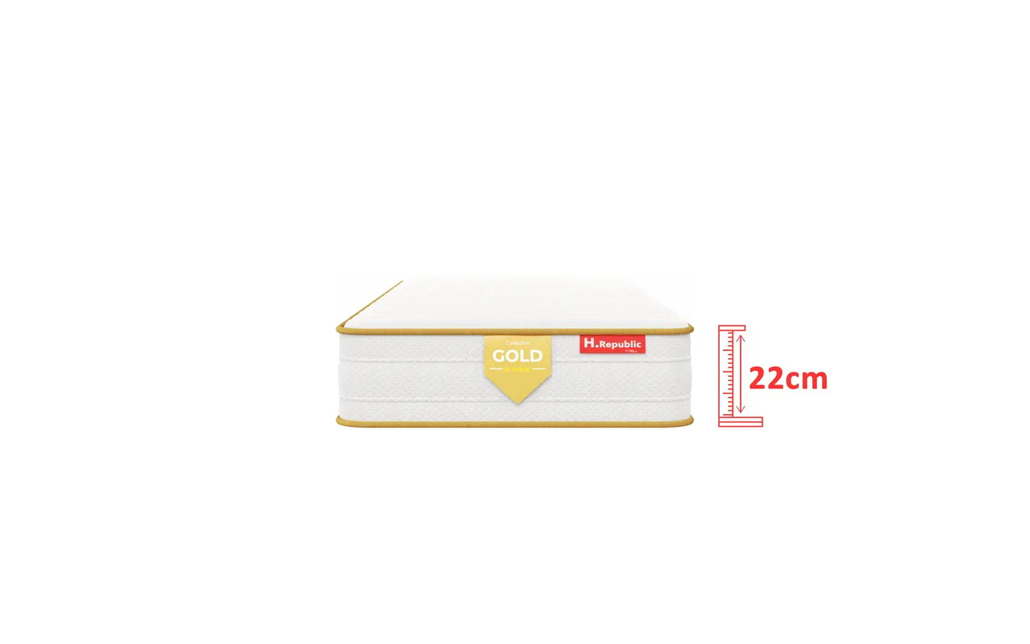 Matelas ressorts ensachés - HGOLD 22 cm