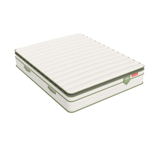 Matelas à ressorts ensachés et mousse mémoire de forme HD avec surmatelas intégré - HGREEN PLUS 30 cm