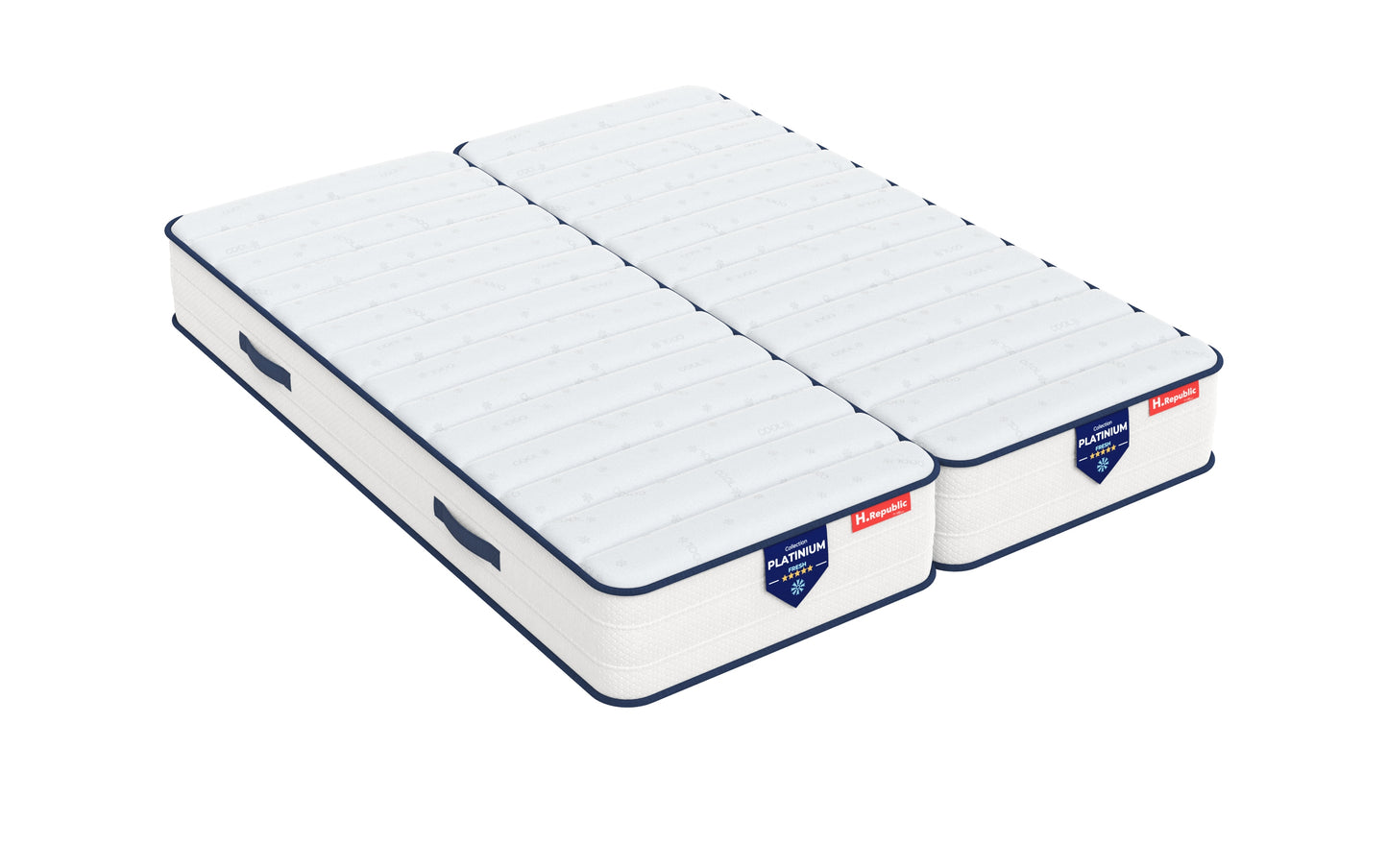 Matelas mousse FRESH CLIMACOOOL - HPLATINIUM FRESH 25 cm