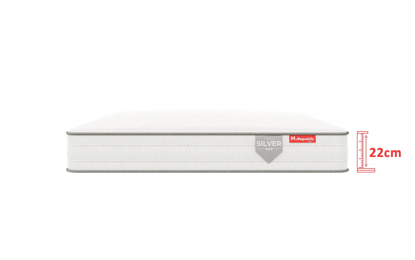 Matelas mousse Haute Densité - HSILVER 22 cm