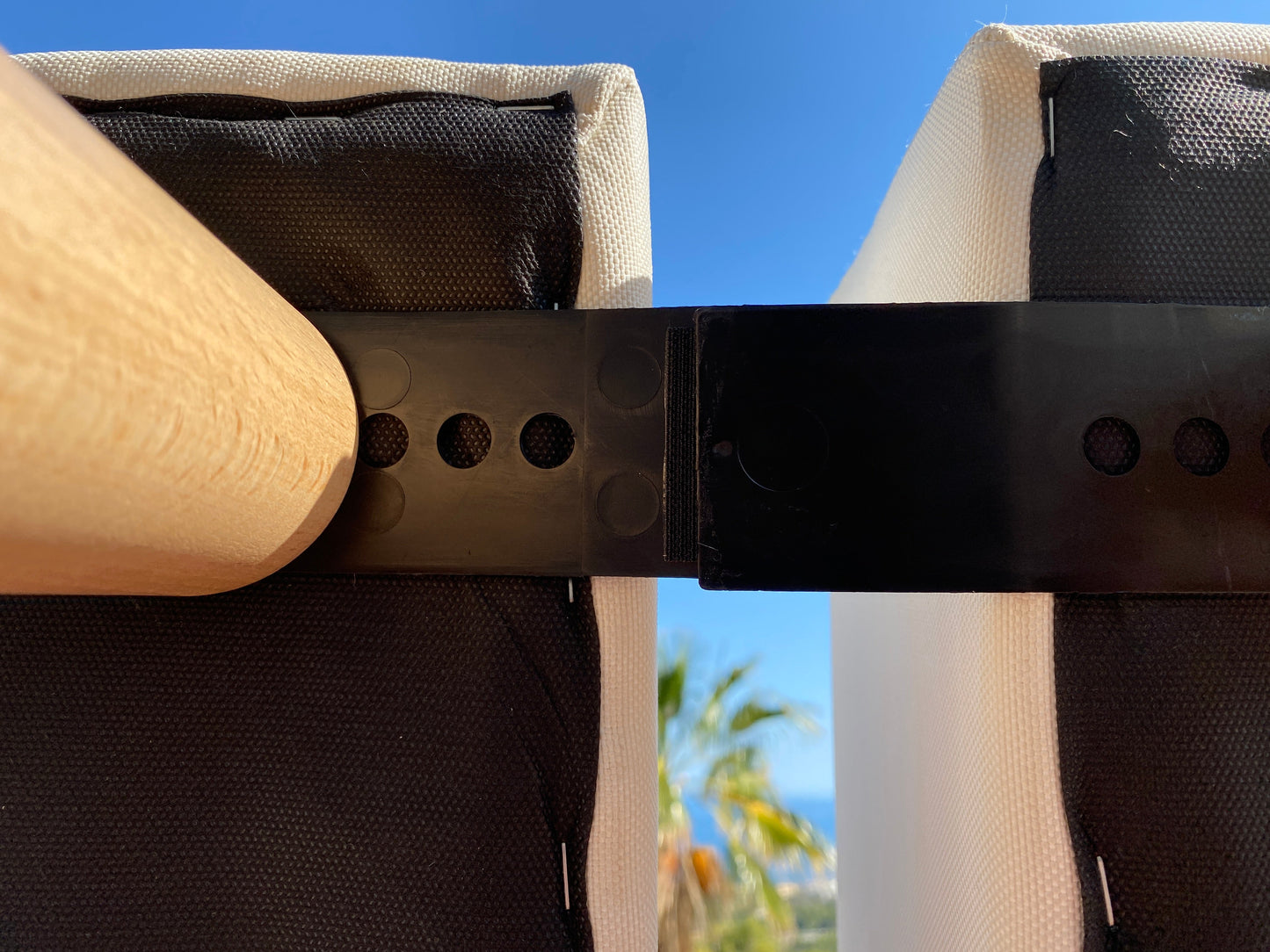 Bande jumelage 6 cm - noire