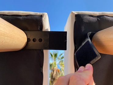 Bande jumelage 6 cm - noire