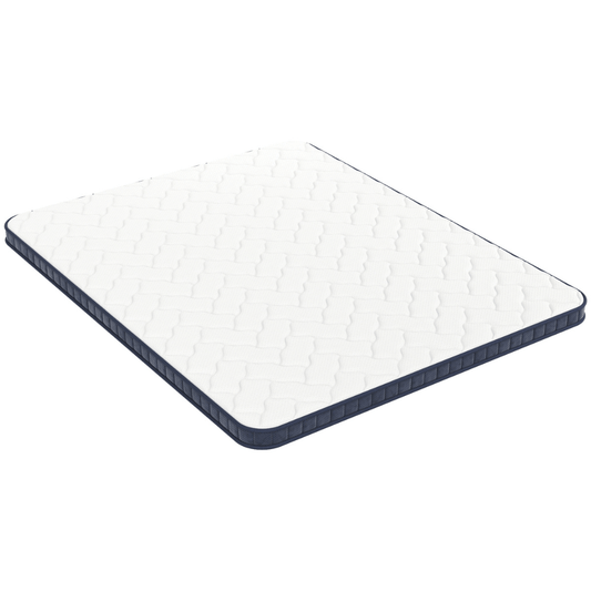Surmatelas 2 en 1 bleu marine - LEOTOP - TOPPER 5 cm
