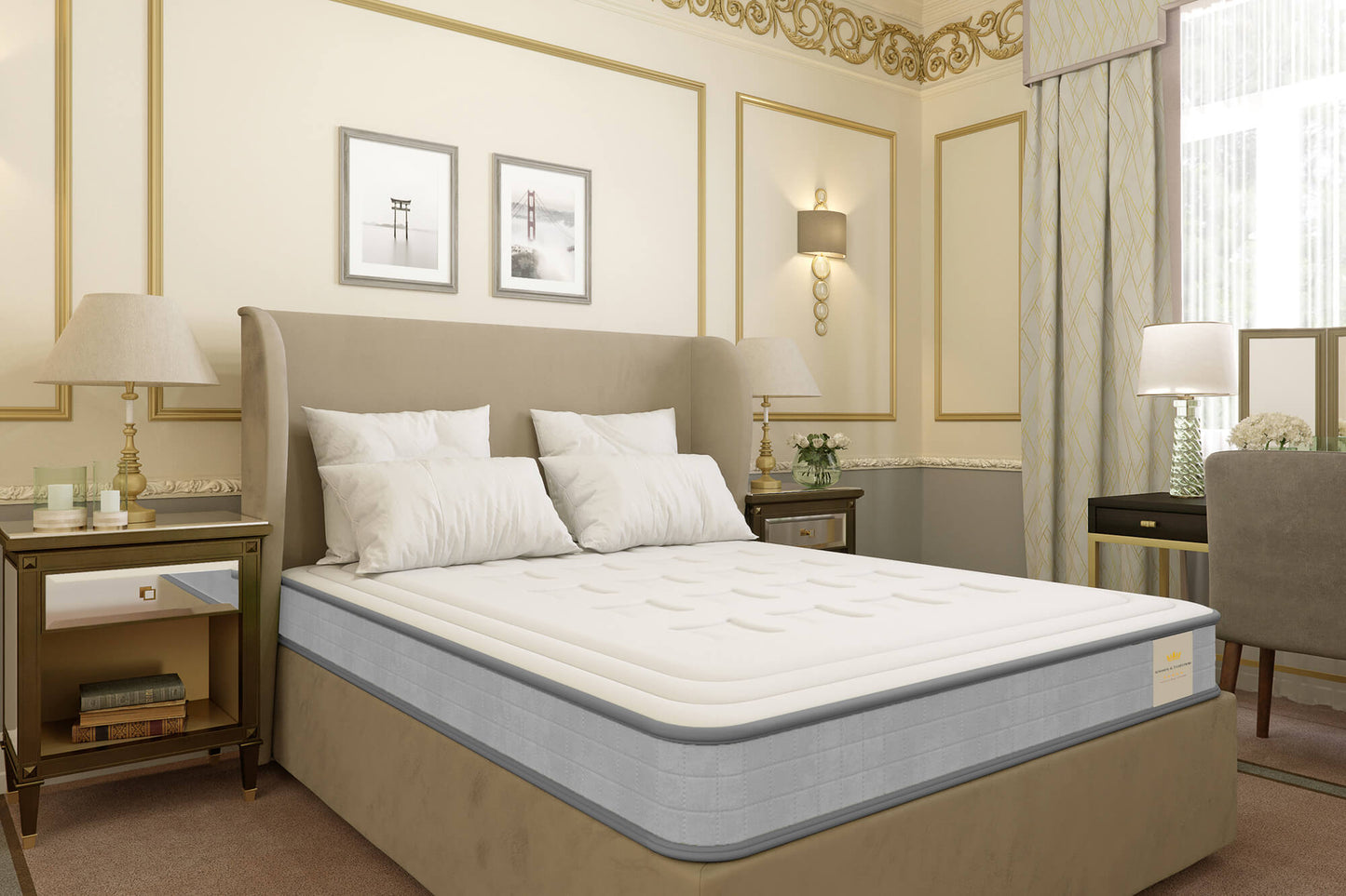 Matelas mousse mémoire de forme - WINDSOR 17 cm