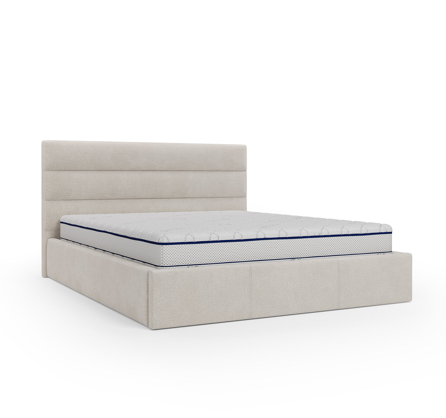 Lit coffre LIBRA - Avec tête de lit, coffre intégré