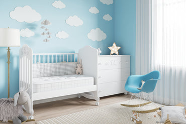 Matelas bébé mousse mémoire de forme - PASTEL BEBE BLANC 10 cm