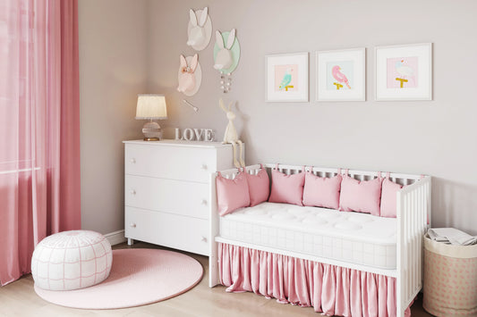 Matelas bébé mousse mémoire de forme - PASTEL BEBE BLANC 10 cm