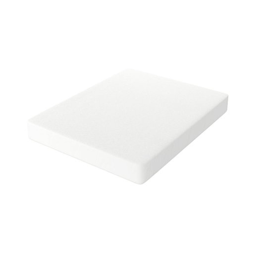 Protège matelas imperméable et respirant en tissu bouclette éponge 100% coton - blanc - BASIQUE