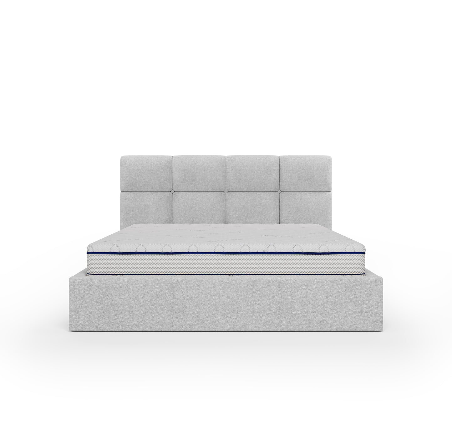 Lit coffre ARIES - Avec tête de lit, coffre intégré