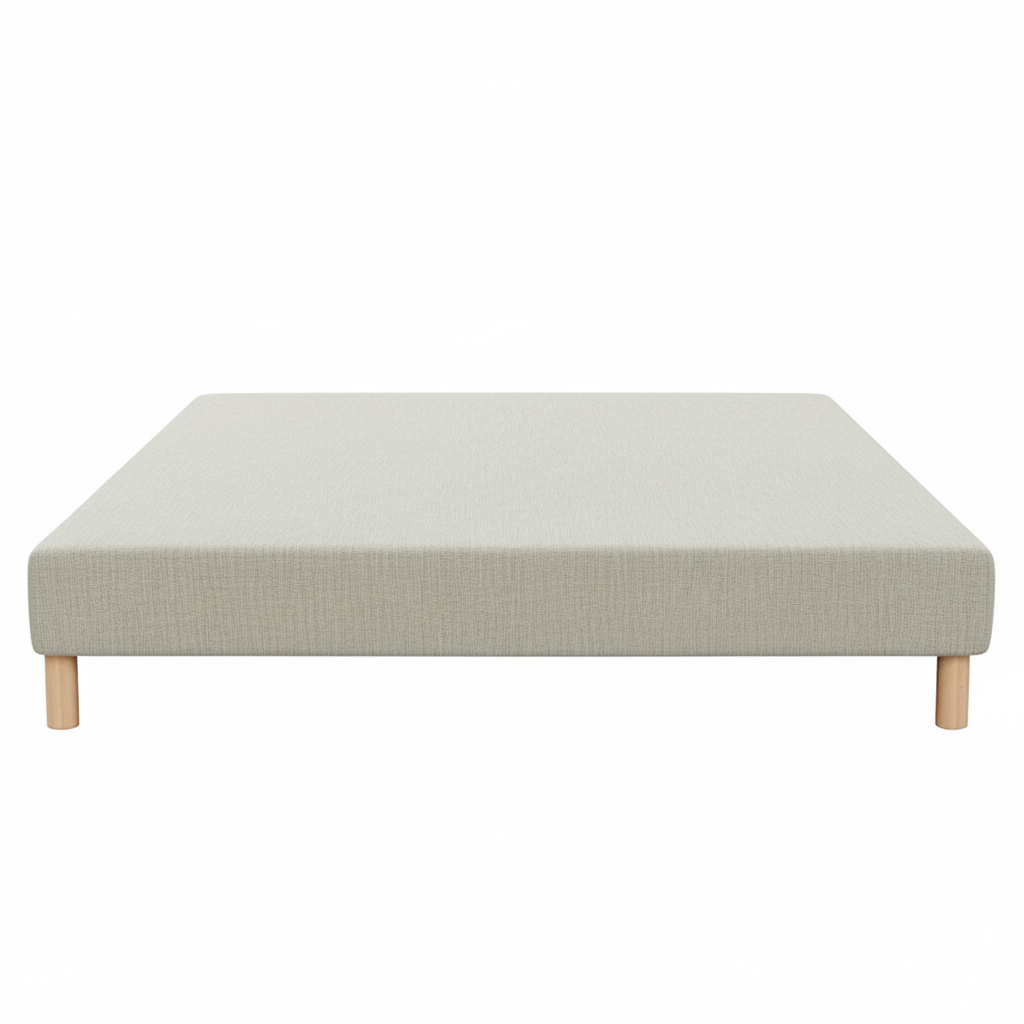 Sommier tapissier - 20 cm d'épaisseur - H 35 cm - Tissu chiné waterproof - couleur au choix - REVERIES