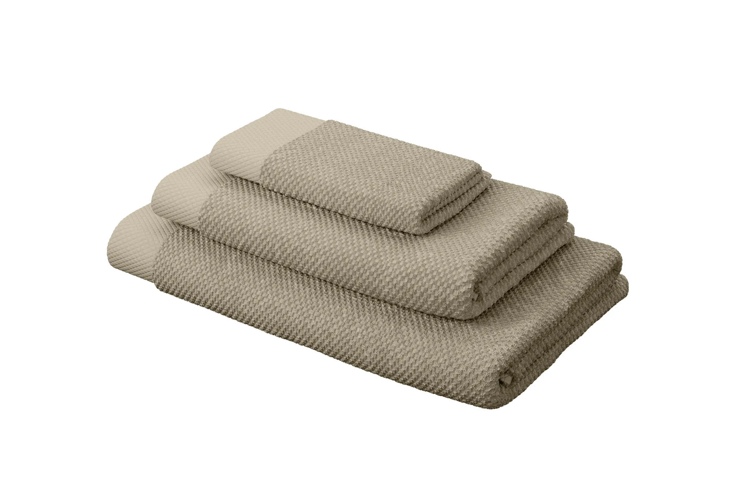 Pack 3 serviettes de toilette 100 % coton égyptien - LA SERVIETTE COTON CARREAUX