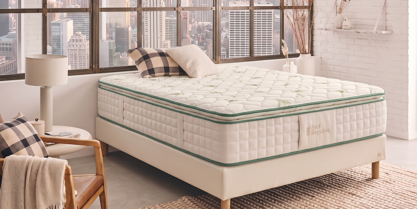 Surmatelas DYNATOP mousse Mémoire de forme Tissus Aloe Vera - TOPPER 5cm