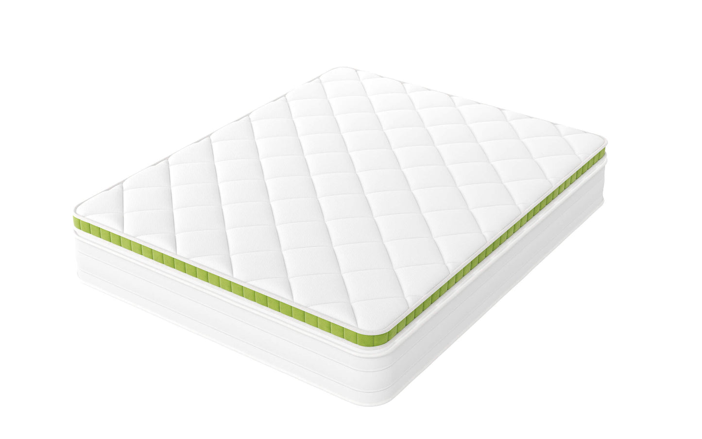 Vue d'ensemble du surmatelas posé sur un matelas