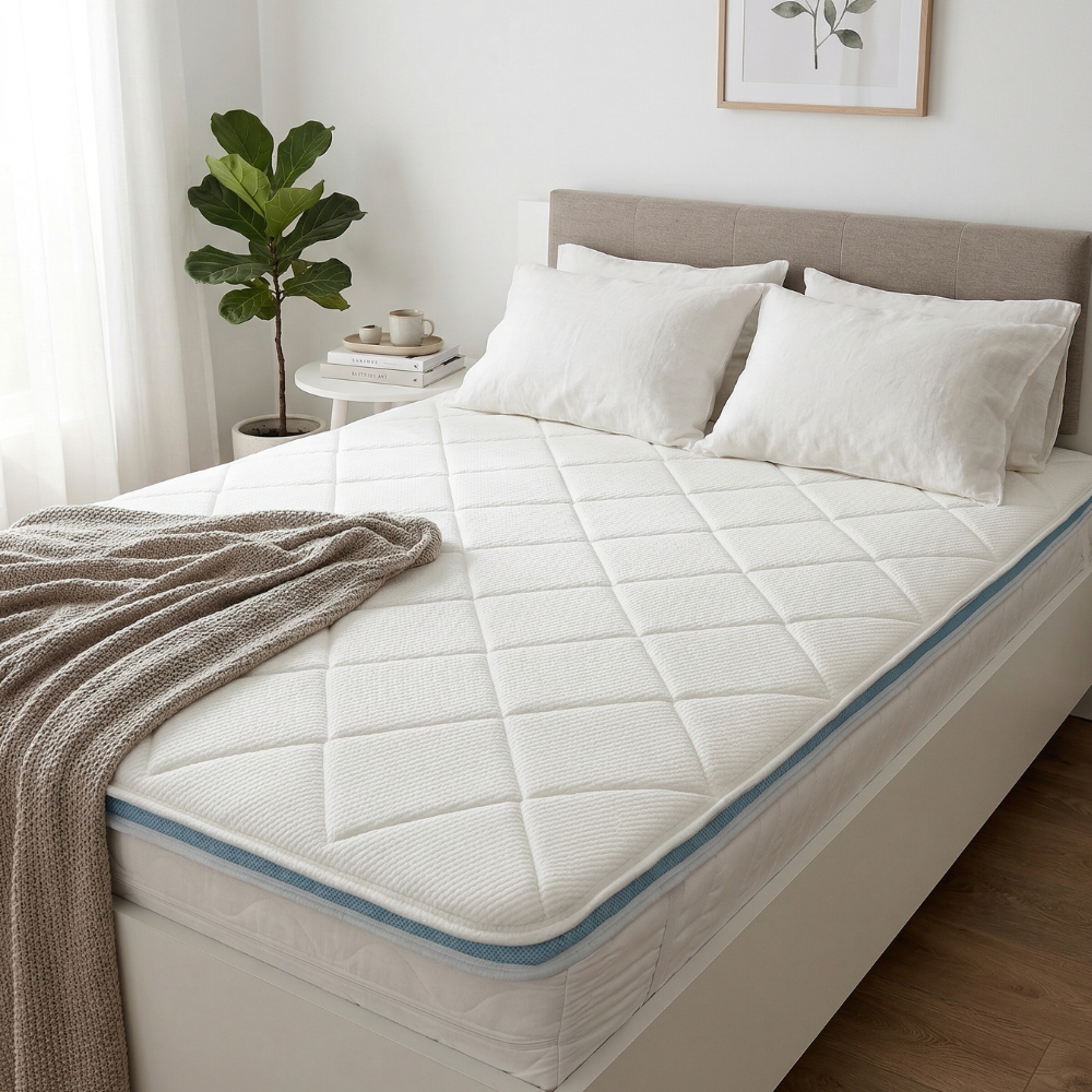 Surmatelas VITA TOP ICE FRESH BLEU - Topper 5 cm