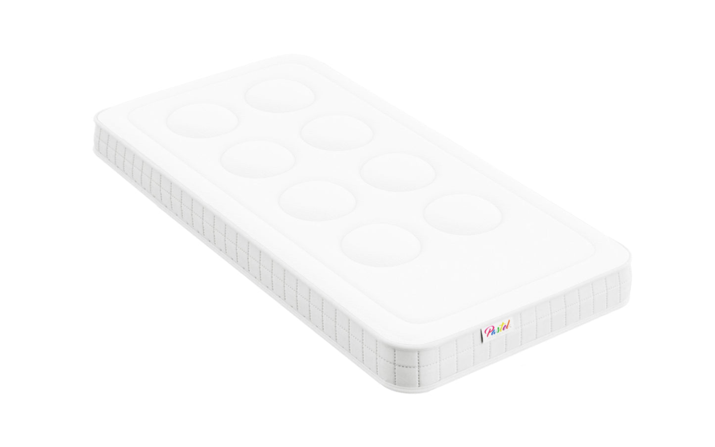 Matelas bébé mousse mémoire de forme - PASTEL BEBE BLANC 10 cm