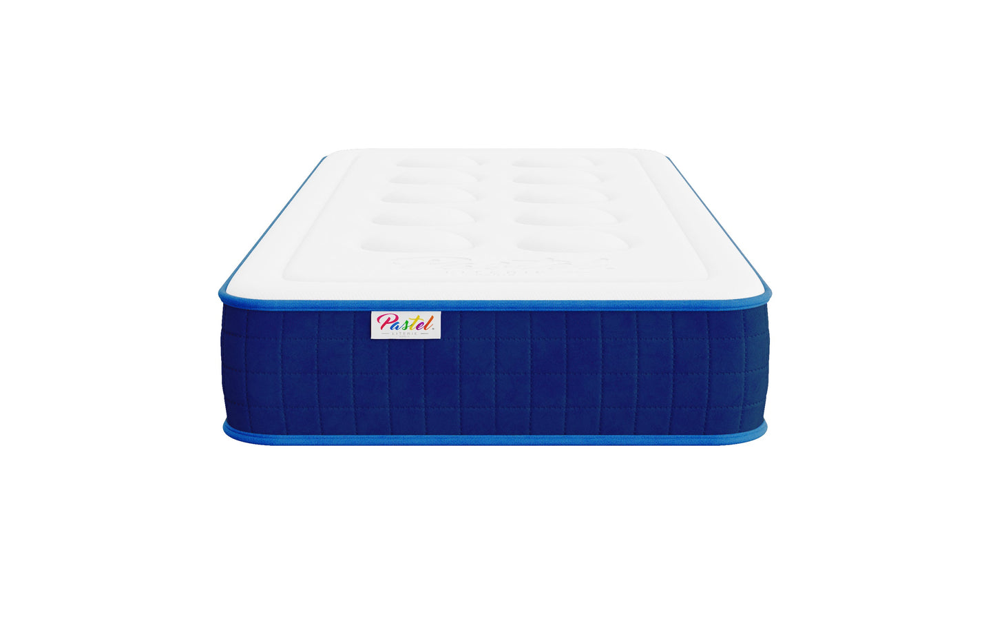 Matelas enfant mousse mémoire de forme - PASTEL KID BLEU 17 cm