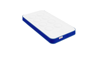 Matelas bébé mousse mémoire de forme - PASTEL BEBE BLEU 10 cm