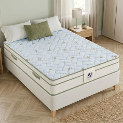 Matelas Mousse Haute Densité Mémoire de Forme et mousse FRESH - Aloe Vera Fresh 30 cm