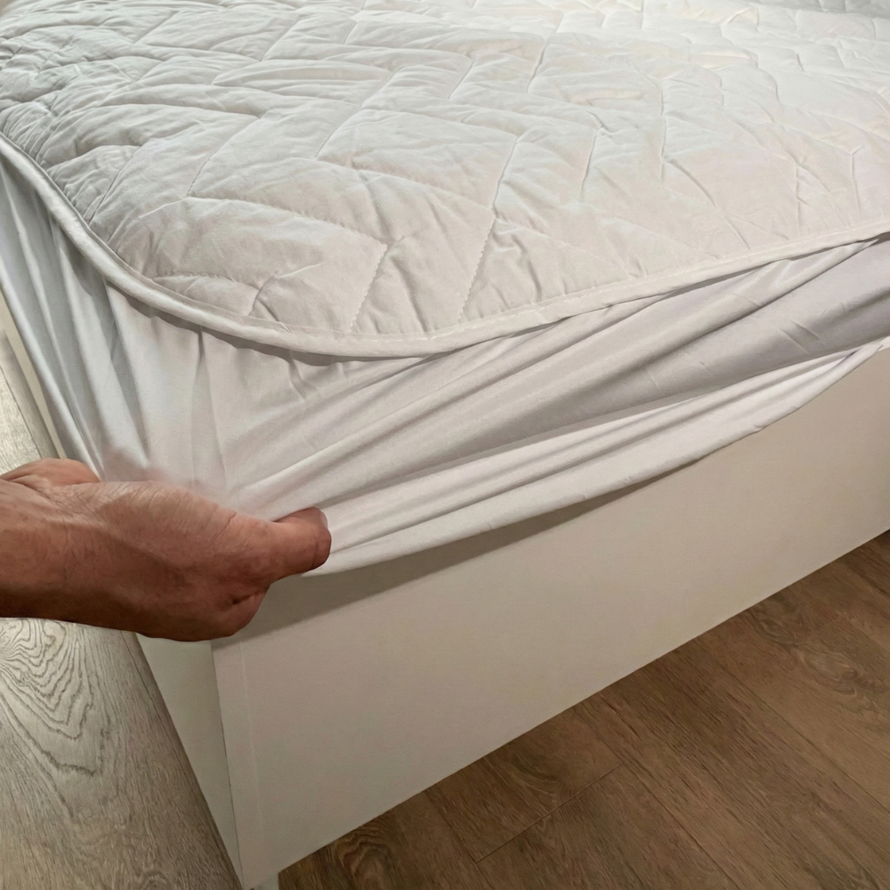 Protège matelas réversible & molletonné coton - SIMPLY 100% coton