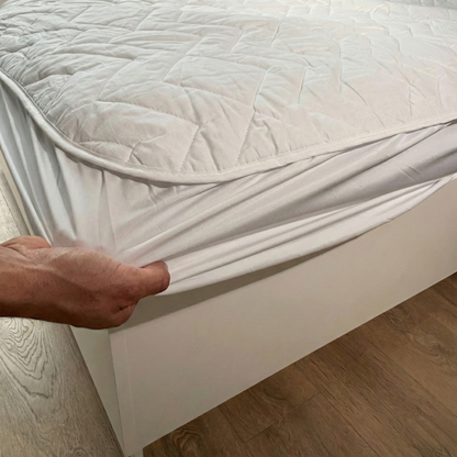 Protège matelas réversible & molletonné coton - SIMPLY 100% coton