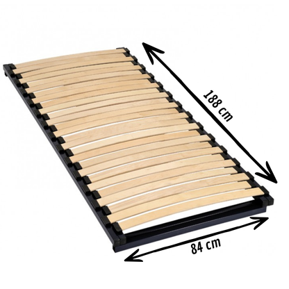 Sommier cadre à lattes extensible 84 à 154 x 188 cm - hêtre multiplis - CADREXTENSIBLE