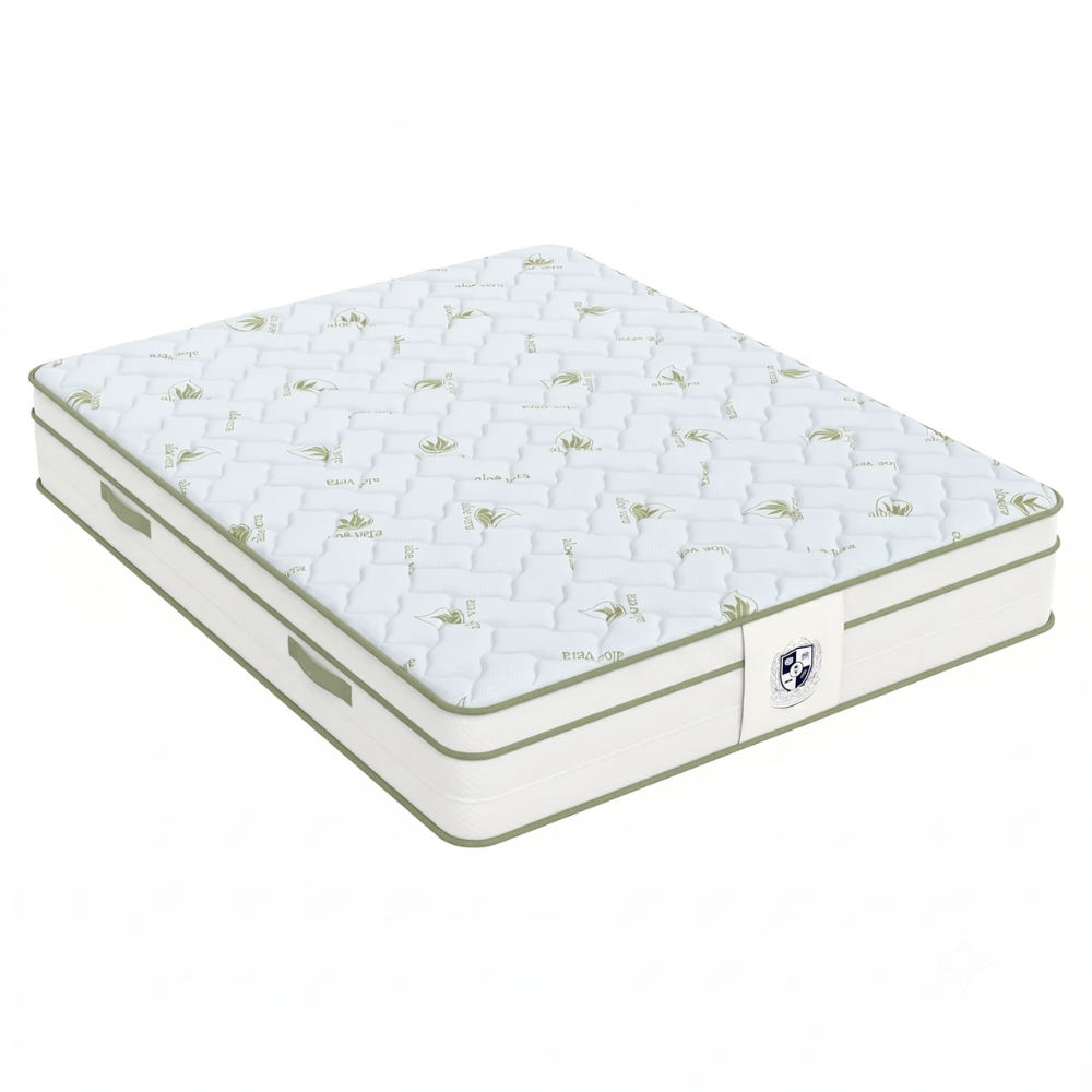 Matelas Mousse Haute Densité Mémoire de Forme et mousse FRESH - Aloe Vera Fresh 30 cm