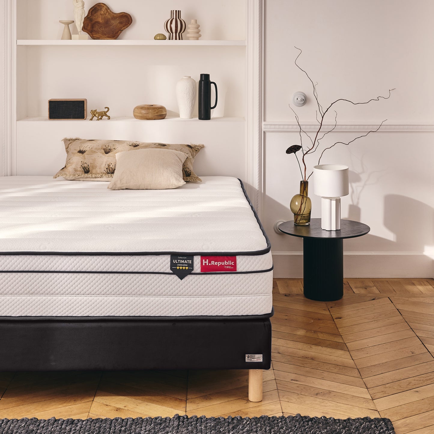 Matelas à ressorts ensachés et mousse mémoire de forme HD - HULTIMATE 27 cm