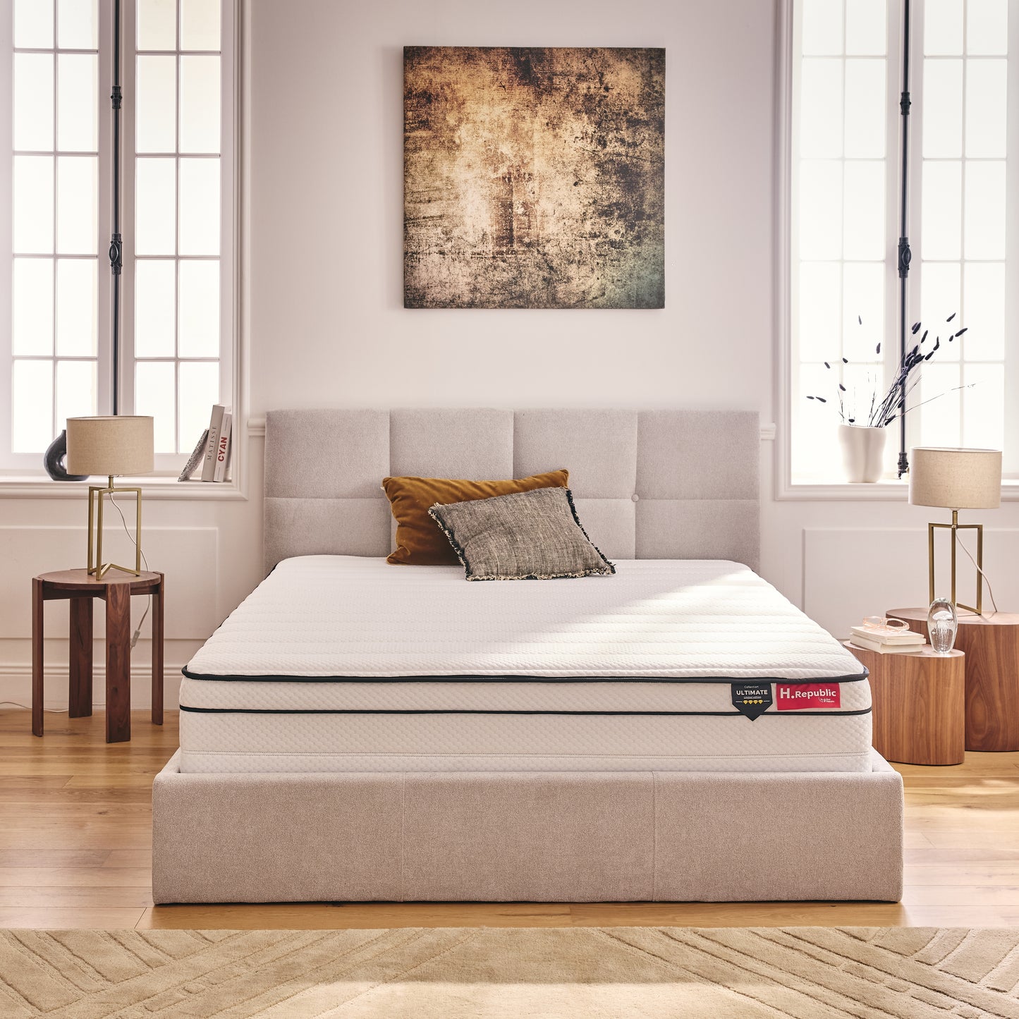 Matelas à ressorts ensachés et mousse mémoire de forme HD - HULTIMATE 27 cm