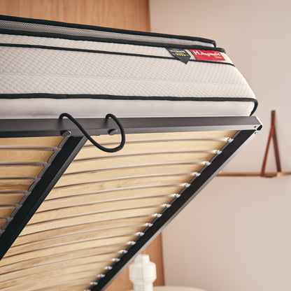 Lit coffre ARIES - Avec tête de lit, coffre intégré