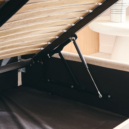 Lit coffre ARIES - Avec tête de lit, coffre intégré