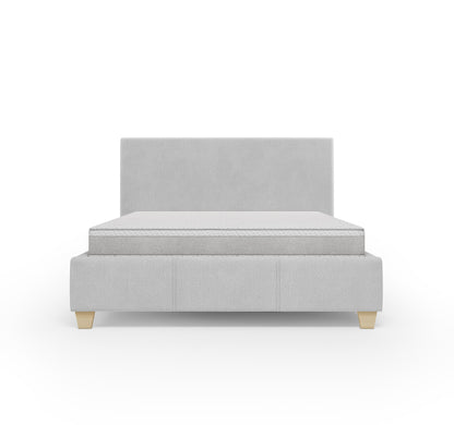 Lit coffre VIRGO - Avec tête de lit, coffre intégré