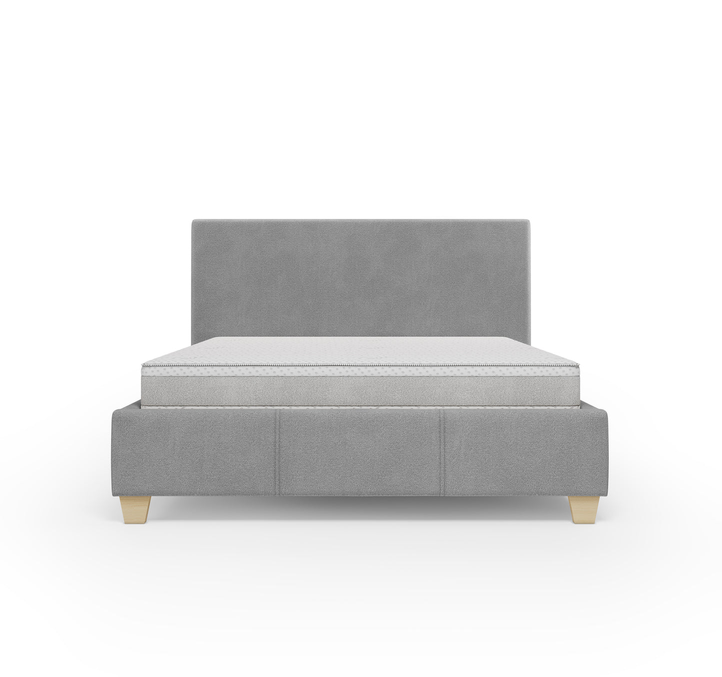 Lit coffre VIRGO - Avec tête de lit, coffre intégré