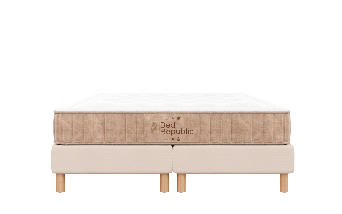 Matelas ressorts ensachés - BE-BEIGE 22 cm
