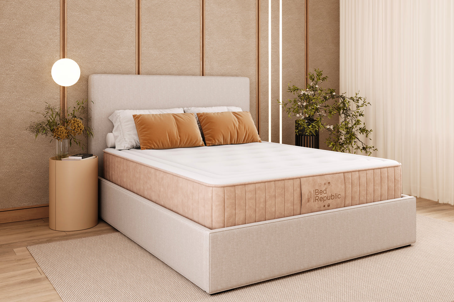 Matelas ressorts ensachés - BE-BEIGE 30 cm