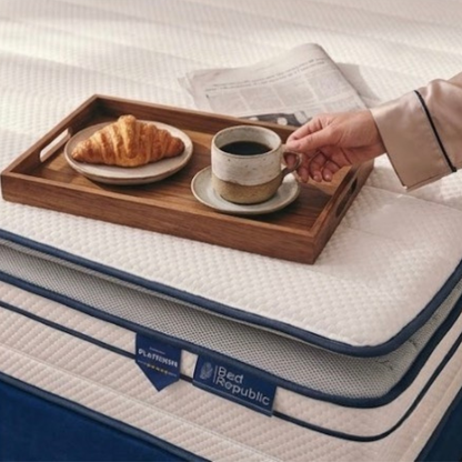 Matelas ressorts ensachés et mousse mémoire de forme HD avec surmatelas intégré - BED PLATINIUM PLUS 30 cm