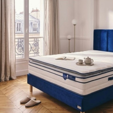 Matelas ressorts ensachés et mousse mémoire de forme HD avec surmatelas intégré - BED PLATINIUM PLUS 30 cm
