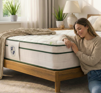 Matelas mousse Haute Densité - SOVEREIGN 30 cm Aloe Vera